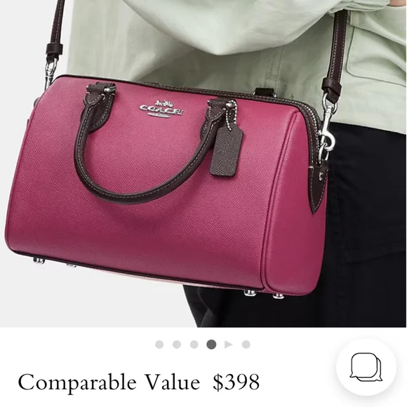 New! Rowan Satchel in Raspberry Pink Multi 🩷